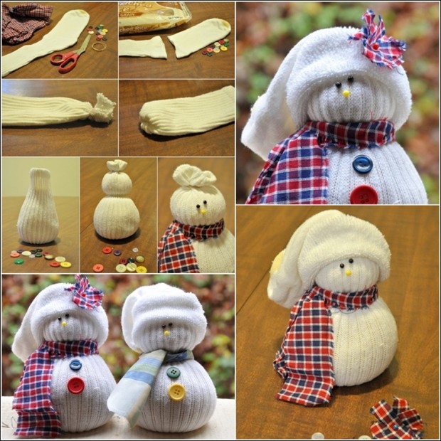 Craft these cute snowmen from socks 620x620.jpg
