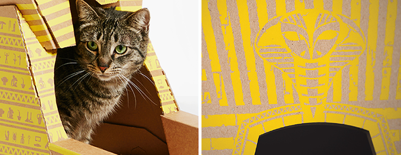 Flatpack cardboard cat houses architectural landmarks designboom 06.jpg