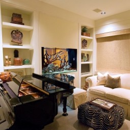 Aquarium ideen design wohnzimmer klavier elfenbein farbe.jpg