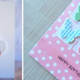 Geburtskarten gestalten filz cupcake papier schmetterlinge.jpg