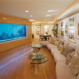 Modernes aquarium eingebaut wand wohnzimmer holz.jpg