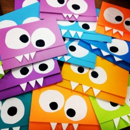 Monsterparty kindergeburtstag einladung basteln farbiges papier.jpg