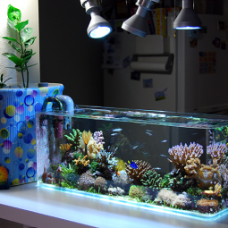 Nano aquarium korallen fische lampen beispiel.png