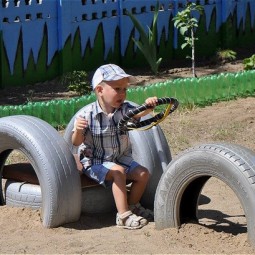 Recycled tires van for kids.jpg