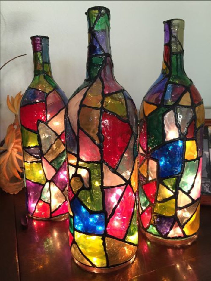 Diy lampen und leuchten led lampen orientalische lampen lampe mit bewegungsmelder designer lampen glas anmalen.jpg