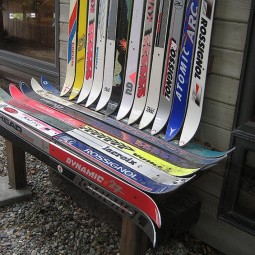 Upcycled skis patio bench.jpg