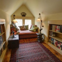 Attic home library comfortable window seating.jpg
