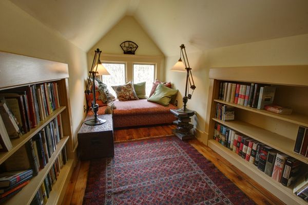 Attic home library comfortable window seating.jpg