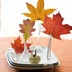 Autumn tischdeko leaves vases teller1.jpg