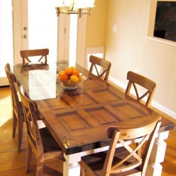 Dining table made from old door 5.jpg