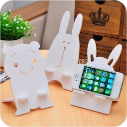 Diy cute cartoon mobile phone holder phone holder wooden bracket lazy phone holders.jpg