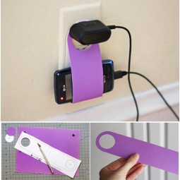 How to diy easy cardboard cell phone charging holder.jpg