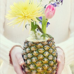 Tischdeko selber machen diy vase ananas.jpg
