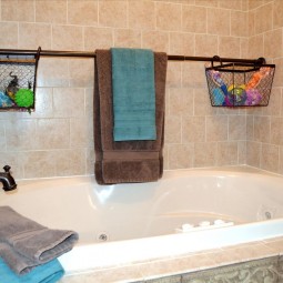 Use extra shower curtain rods increase bathroom storage more.w1456.jpg
