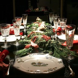 Exquisite Christmas Dining Room Table Ideas