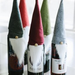 Diy simple santa wine bottle crafts button christmas decoration christmas gift table ornamenmts f01352.jpg
