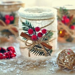 Glass jar christmas diy crafts cranberries cinnamon upcycled creative decoration ideas.jpg