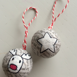 Newspaper rudolph ornaments.png