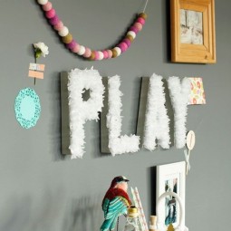 Diy white tissue paper wall letters with photo frame wall decor diy letter f94673.jpg