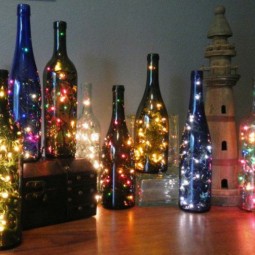 Flaschendeko zu weihnachten spray lichterkette.jpg