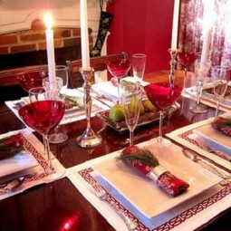 Homemade christmas table decorations.jpg