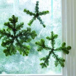 Pine tree sprig decorating ideas sprig snowflake.jpg