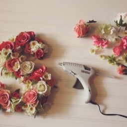 Tutorial passo a passo diy tutorial letras decorativas com flores artificiais casando sem grana eu faco a festa 7.jpg
