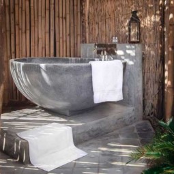 22 natural stone bathtubs emphasizing their spatialities homesthetics cool bathrooms 13.jpg