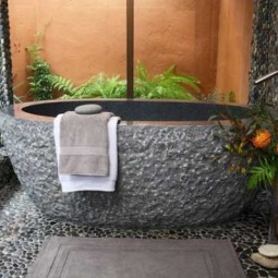 22 natural stone bathtubs emphasizing their spatialities homesthetics cool bathrooms 4.jpg