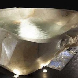 22 natural stone bathtubs emphasizing their spatialities homesthetics cool bathrooms 9.jpg