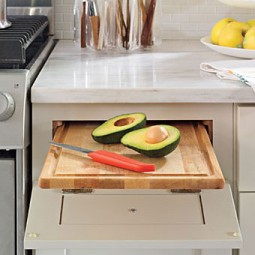 Click pick for 40 creative diy kitchen storage ideas hidden cutting board.jpg