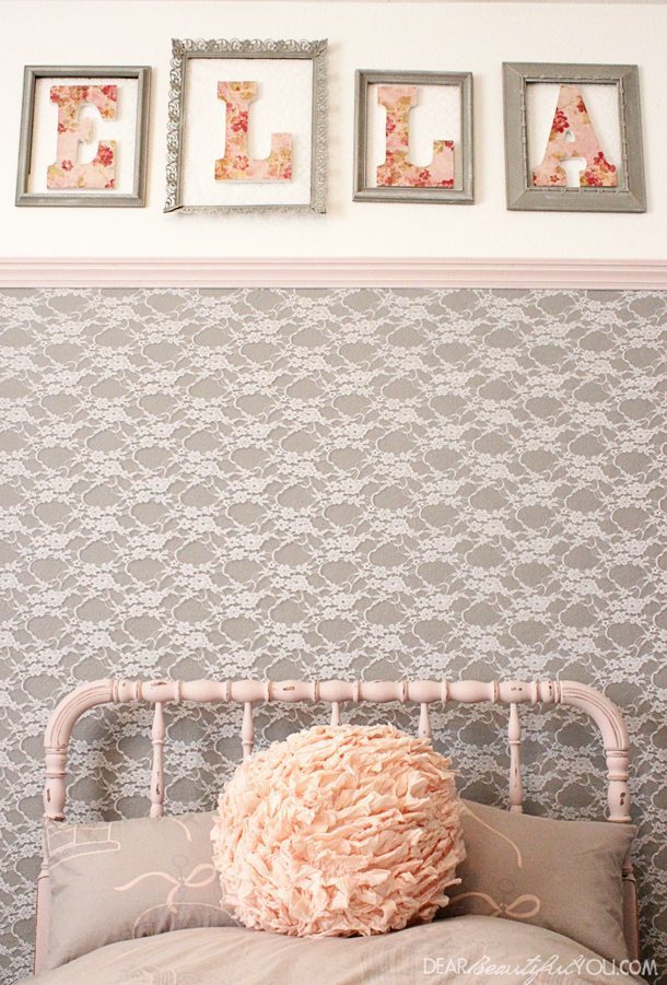 Diy projects to make your rental home look more expensive lace wall.jpg