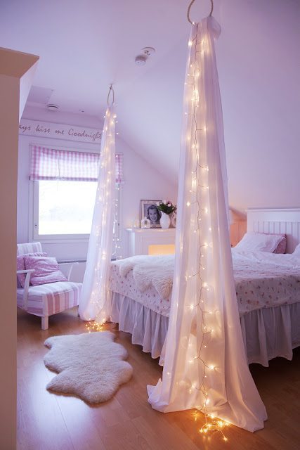 Diy projects to make your rental home look more expensive string lights.jpg