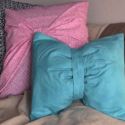 Easy diy teen room decor ideas for girls diy no sew bow pillow1.jpg