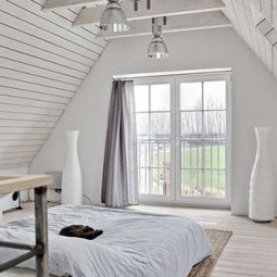 Kleines schlafzimmer ideen fuer gemuetliches schlafzimmer design mit dachschraege aus holz e1434371371935 588x330.jpg