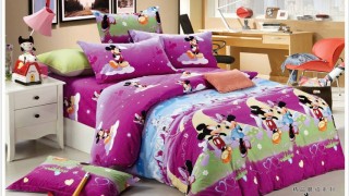 Modern bedroom purple minnie mouse bedroom set white bed frame without headboard purple brushed cotton mickey minnie mouse bedding sets white 2 drawer bedside table.jpg