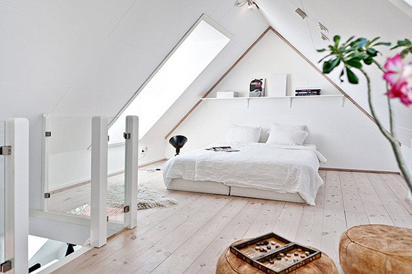 Modernes schlafzimmer dachschraege mit dachfenster als schlafzimmer ideen.jpg