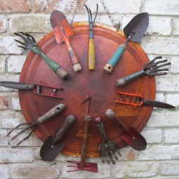 Old garden tools as a wall decoration.jpg