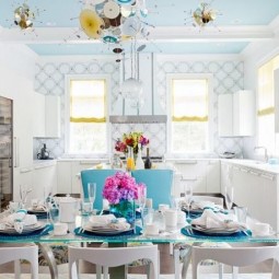 Post_blue ceiling adds to the appeal of the exquisite contemporary dining space 688x459.jpg