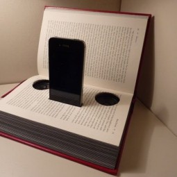 Reuse old books diy iphone music stand home craft idea.jpg