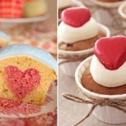 The muffins with chocolate heart for valentines day 590x333.jpg