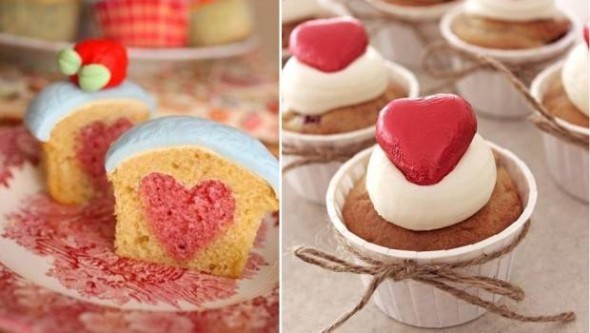 The muffins with chocolate heart for valentines day 590x333.jpg
