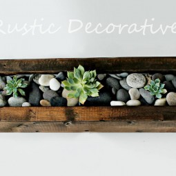 18 rustic wooden box centerpiece ideas homebnc.jpg