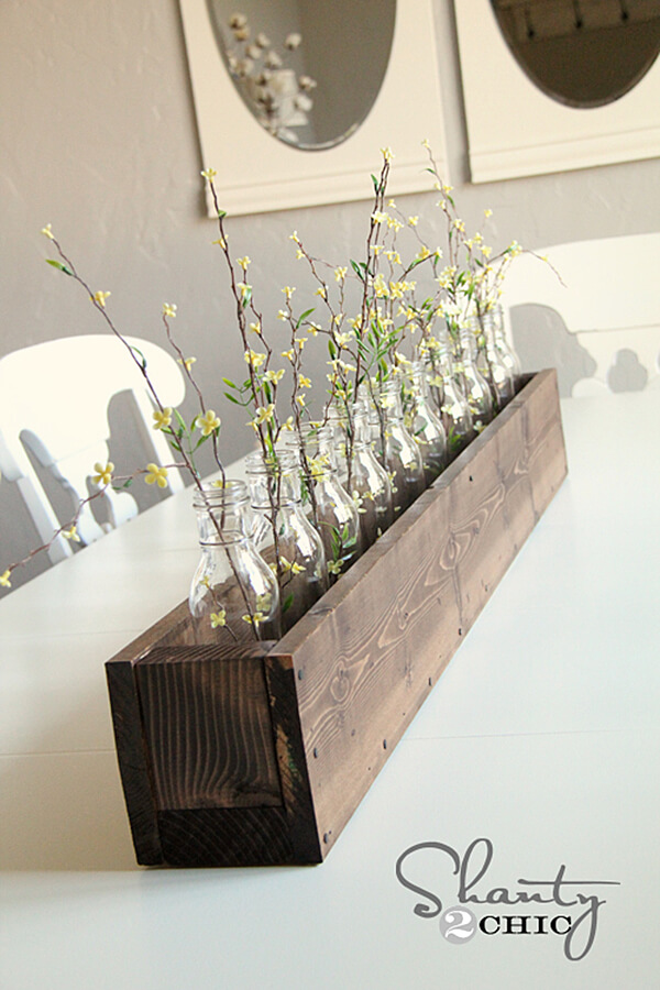 24 rustic wooden box centerpiece ideas homebnc.jpg