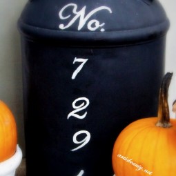 Add a little country charm to your front porch with this cute numbered milk can.jpg