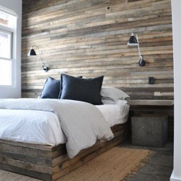 Bedroom with reclaimed wood wall feature.jpg