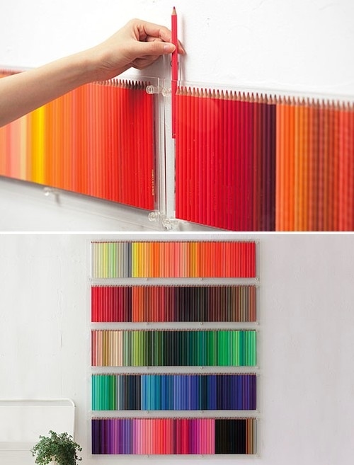 Colored pencils hanging on the wall.jpg