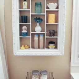Make this chic bathroom cabinet to hold all your bath and body products.jpg
