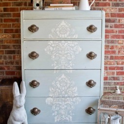 Stenciled chest of drawers with postcards from the ridge 682x1024.jpg