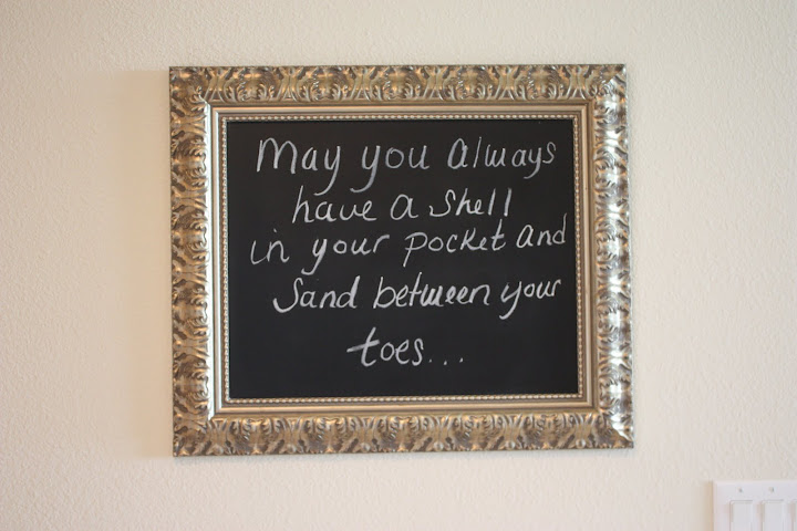 Transform an antique picture frame into a fun chalkboard sign.jpg